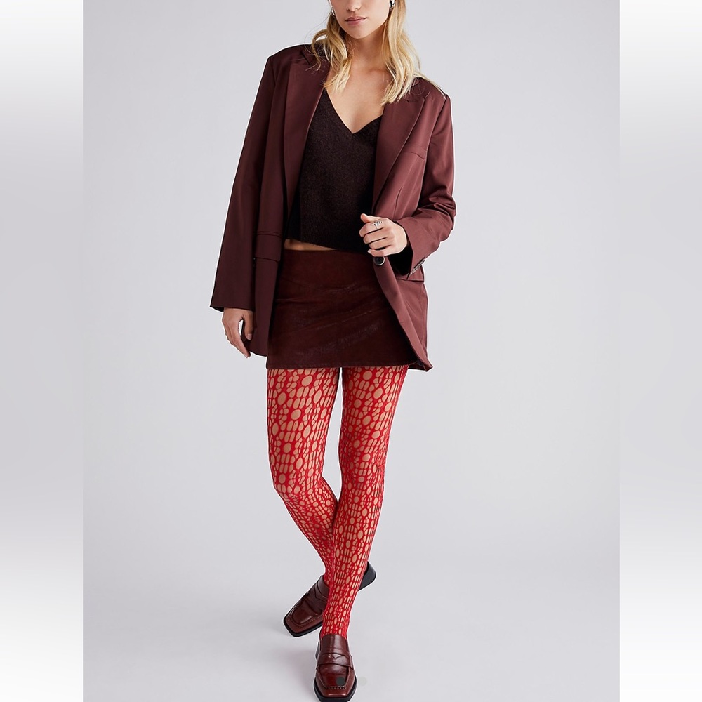 Free people web cut out tights